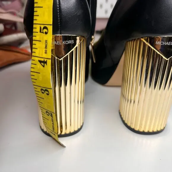 These are the MICHAEL Michael Kors Women's Porter Platform Dress Booties - Picture 6 of 7